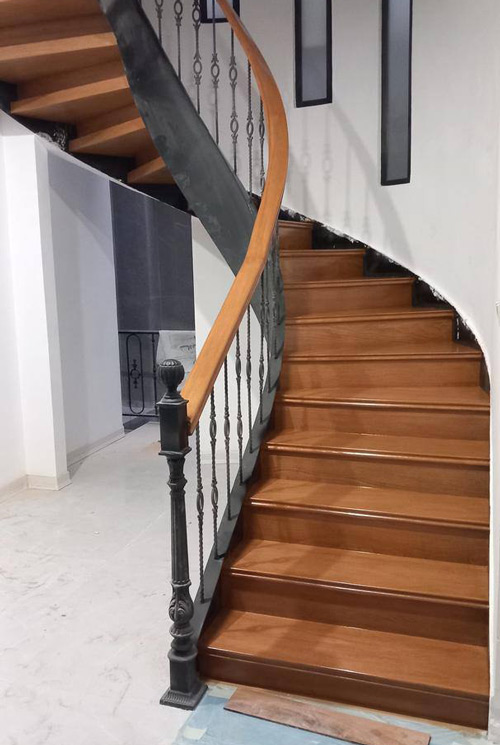 متریال پله چوبی پیش ساخته