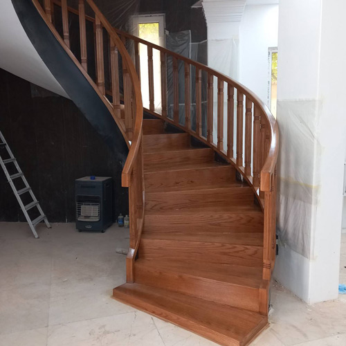 متریال پله چوبی پیش ساخته