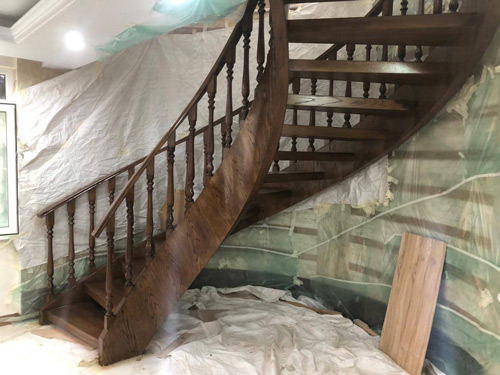 قیمت پله چوبی پیش ساخته